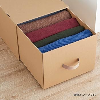 ベストコ 収納 ボックス ダンボール 引き出し ナチュラル ND-9533 Amazon｜ベストコ 収納 ボックス ダンボール 引き出し 幅39×奥行